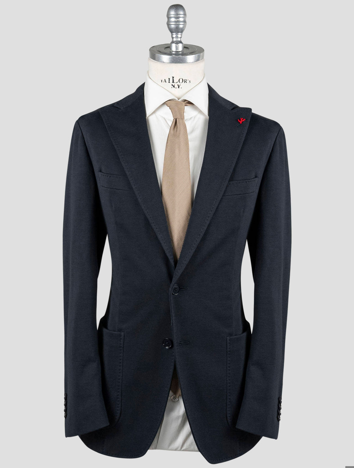 Isaia Blue Cotton Wool Suit 9