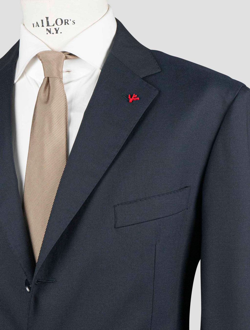 Isaia Blue Wool 120'S Suits 4