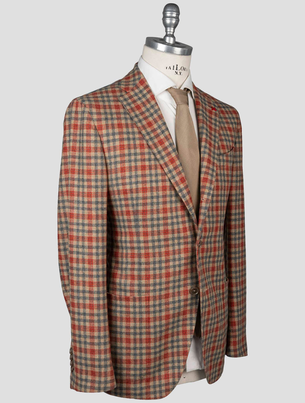 Isaia Multicolor Virgin Wool Blazer 2