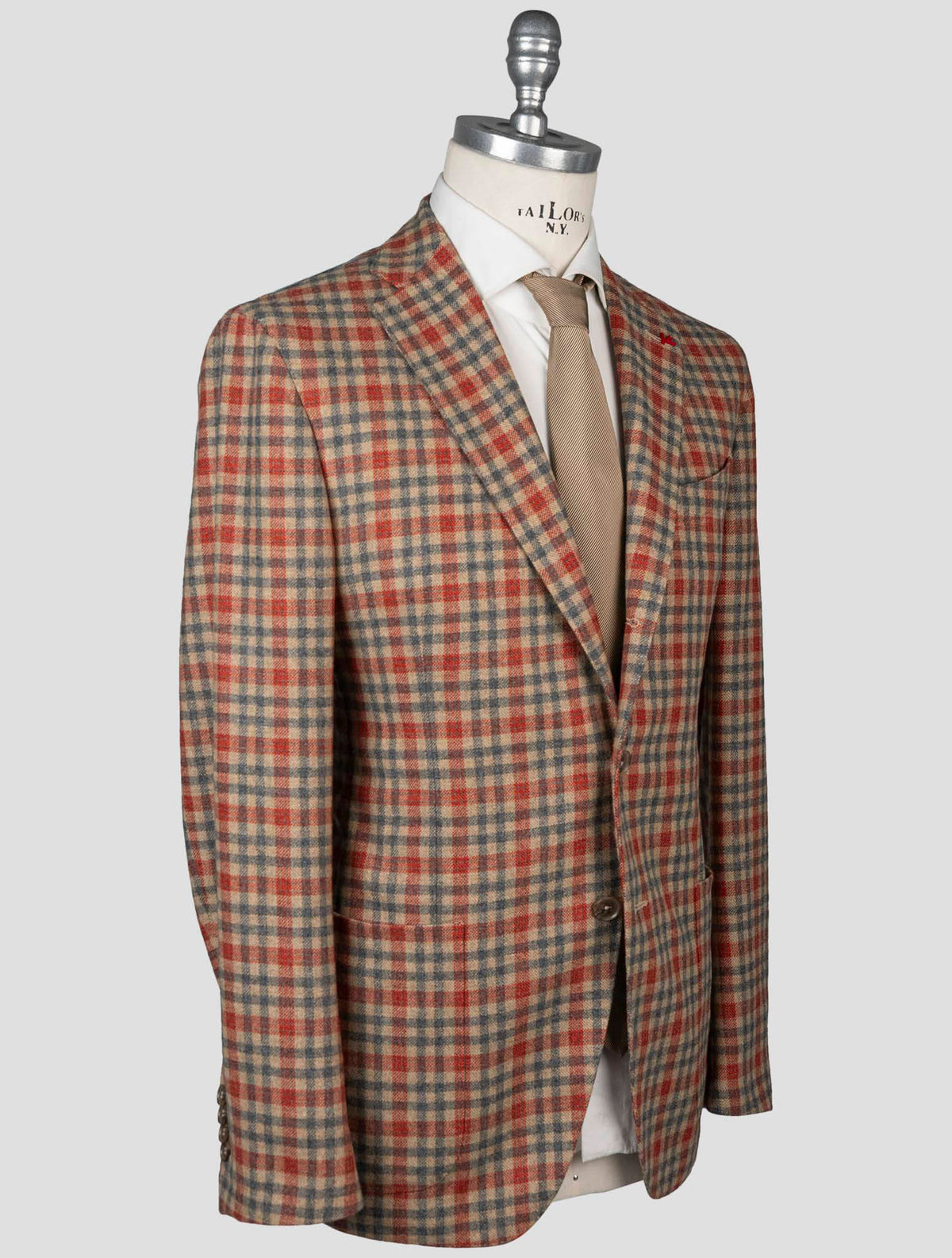 Isaia Multicolor Virgin Wool Blazer 2