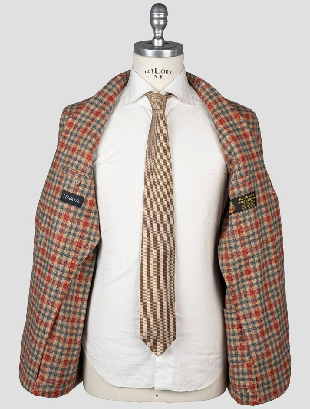 Isaia Multicolor Virgin Wool Blazer 3
