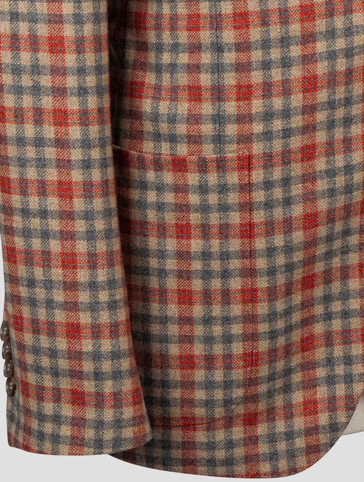 Isaia Multicolor Virgin Wool Blazer 5