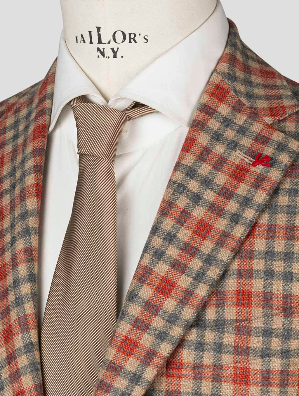 Isaia Multicolor Virgin Wool Blazer 8