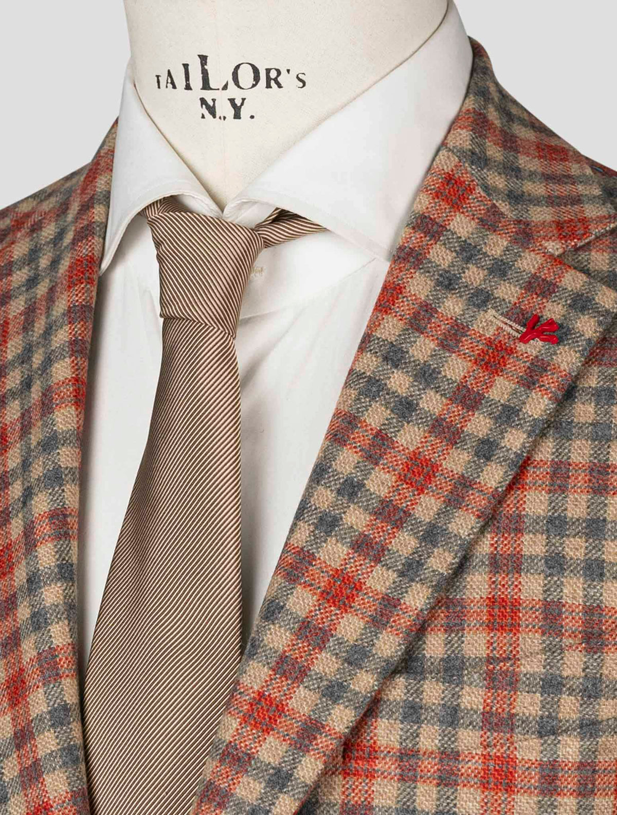 Isaia Multicolor Virgin Wool Blazer 8
