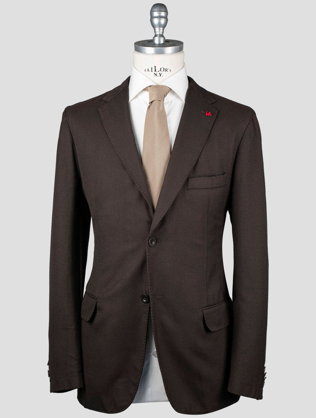 Isaia Brown Virgin Wool Blazer 1