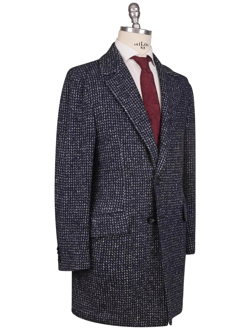 Kiton Gray Virgin Wool Cashmere Silk Overcoat 2