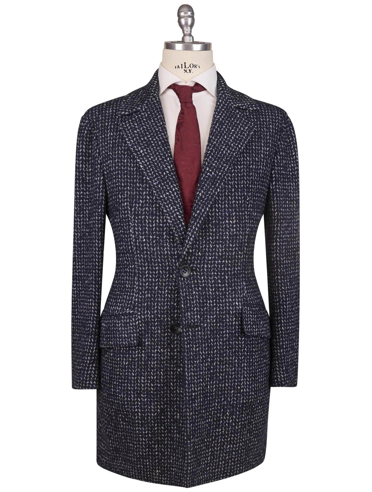 Kiton Gray Virgin Wool Cashmere Silk Overcoat 5