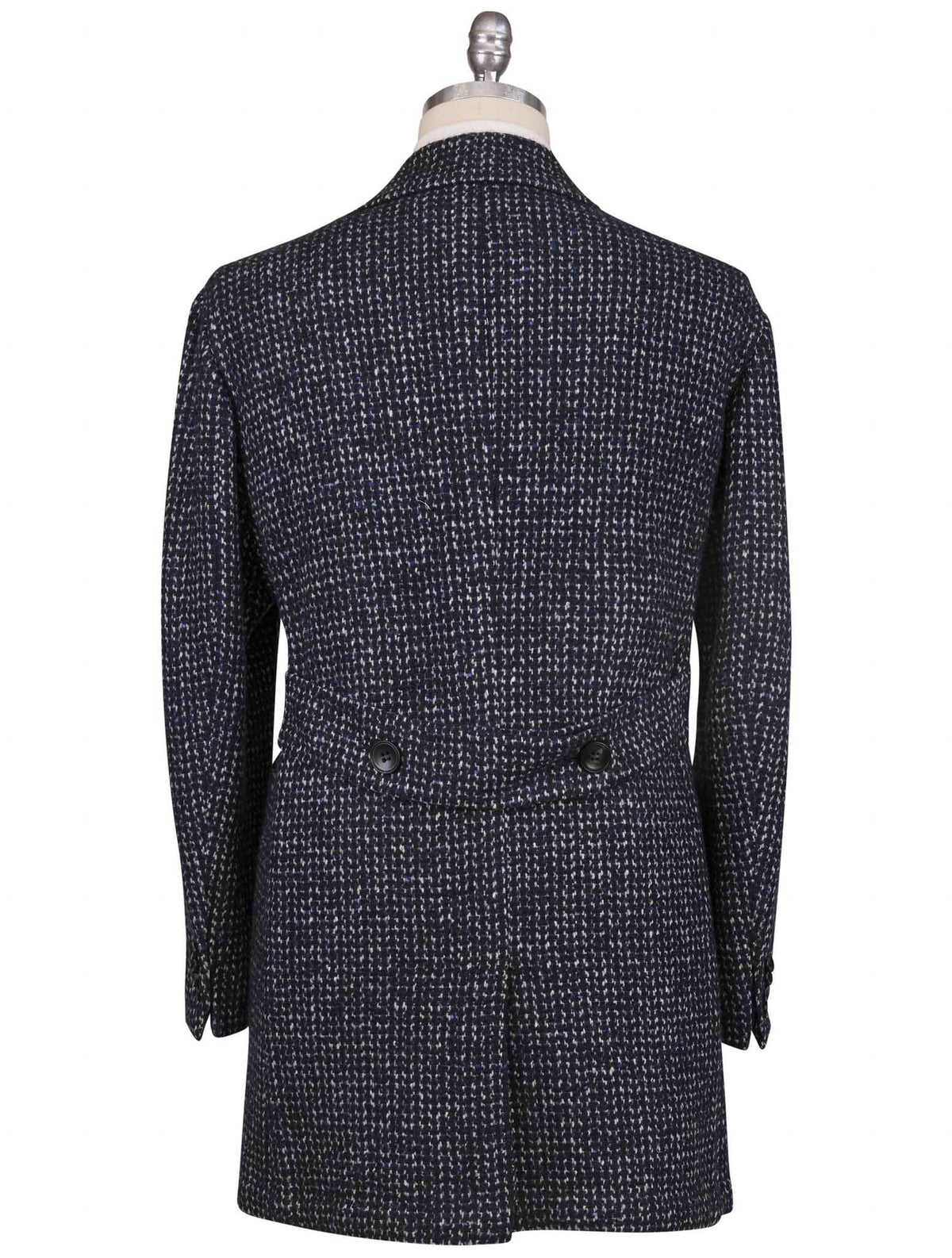 Kiton Gray Virgin Wool Cashmere Silk Overcoat 6