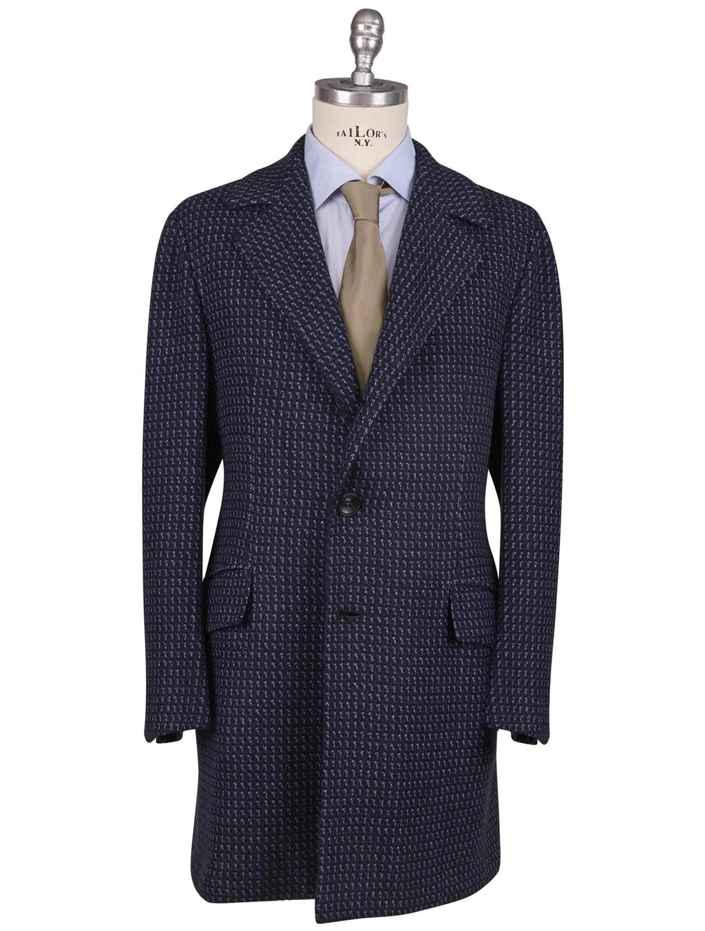 Kiton Blue Cashmere Overcoat 1