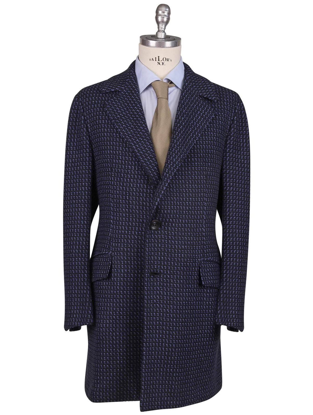 Kiton Blue Cashmere Overcoat 4