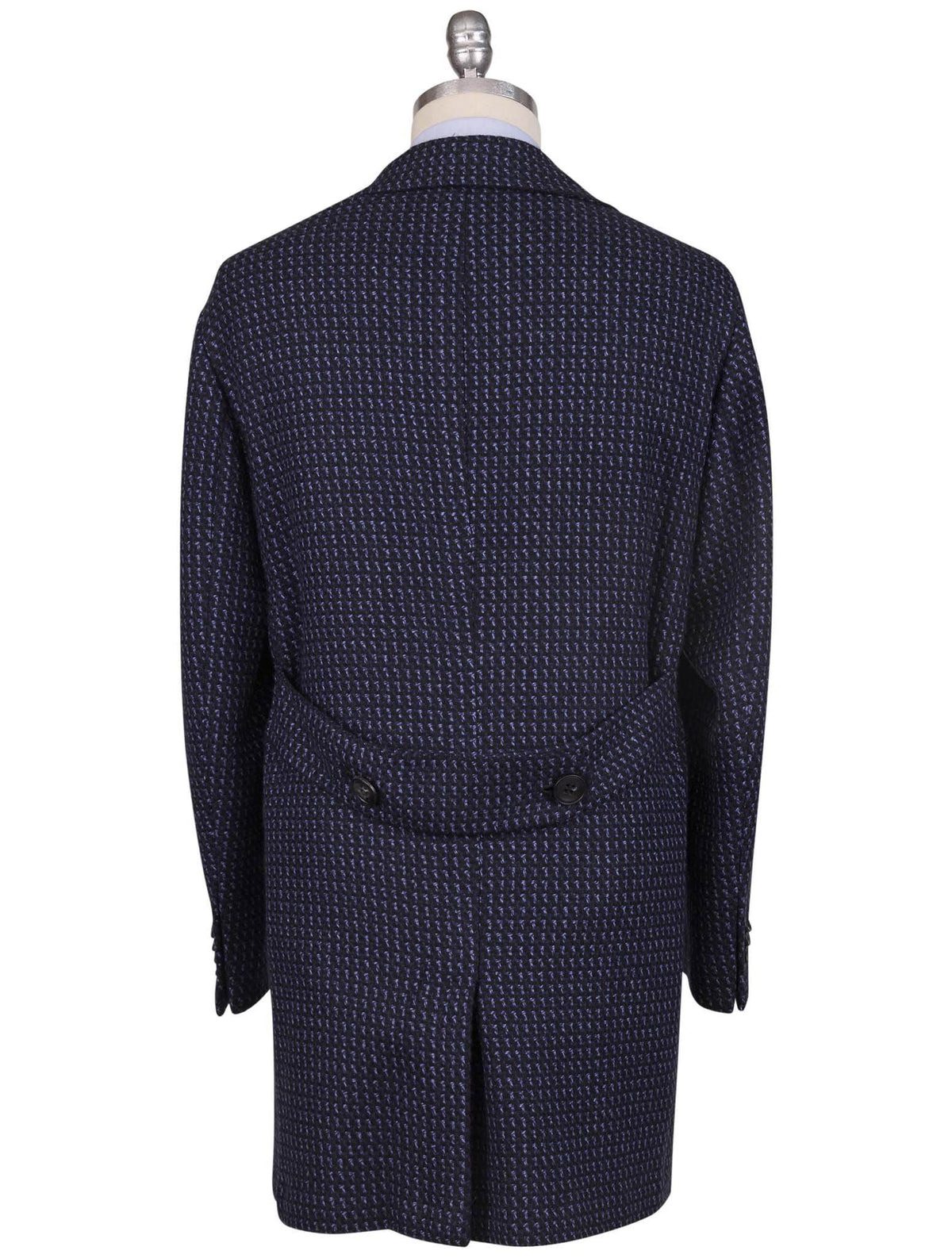 Kiton Blue Cashmere Overcoat 5