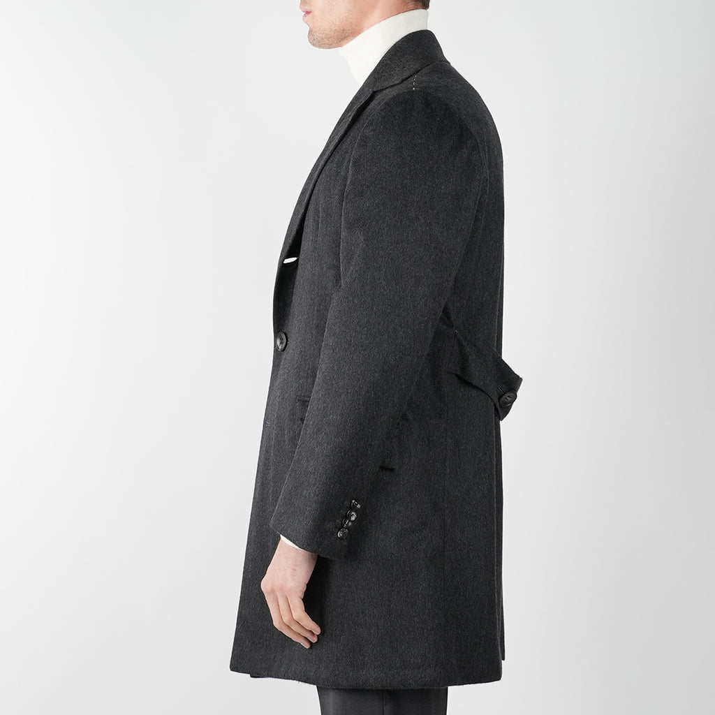 KITON Dark Grey Cashmere Overcoat 5