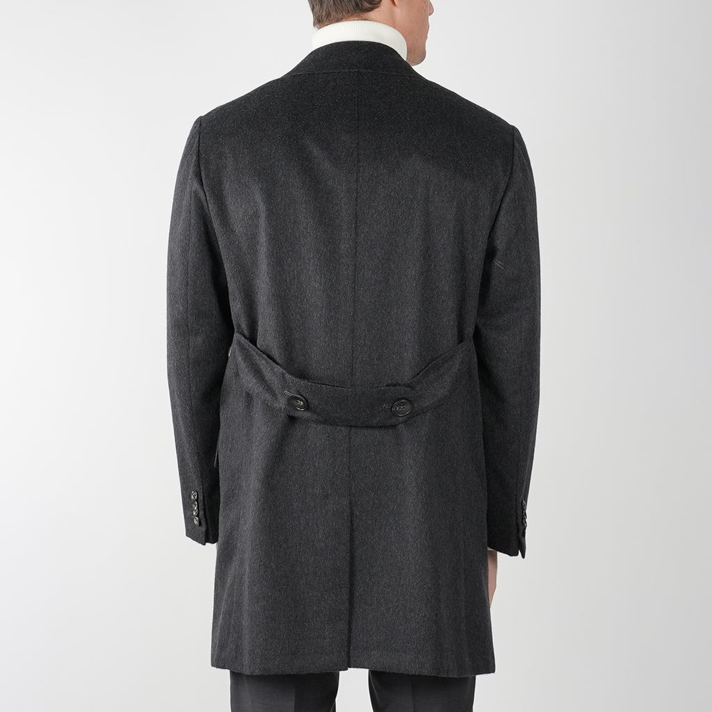 KITON Dark Grey Cashmere Overcoat 6