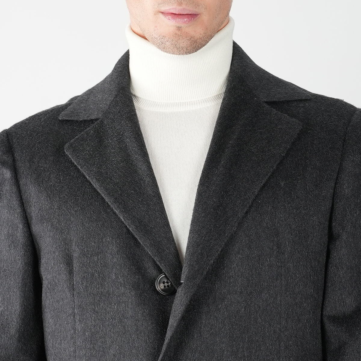 KITON Dark Grey Cashmere Overcoat 7