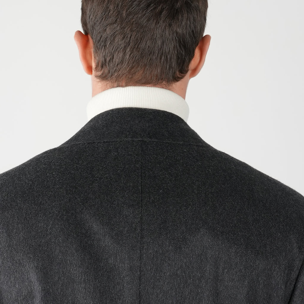 KITON Dark Grey Cashmere Overcoat 8