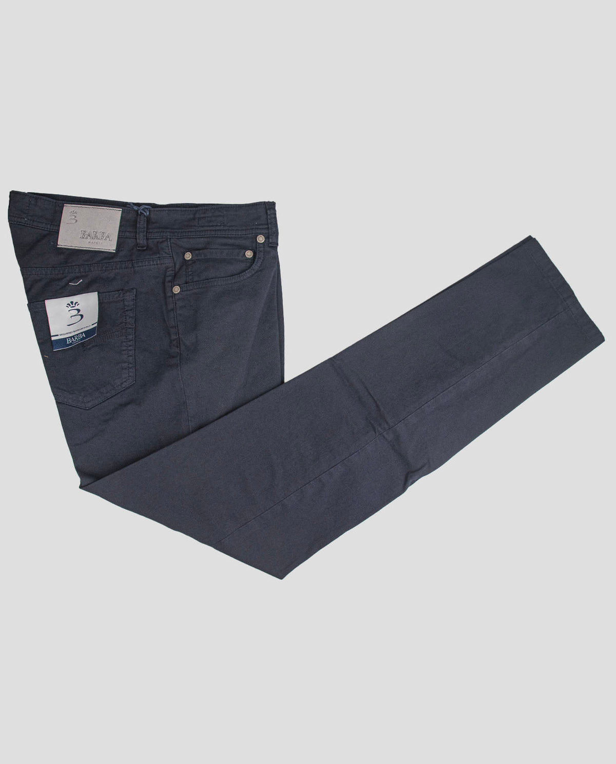 Barba Napoli Dark Blue Cotton Lycra Jeans 1
