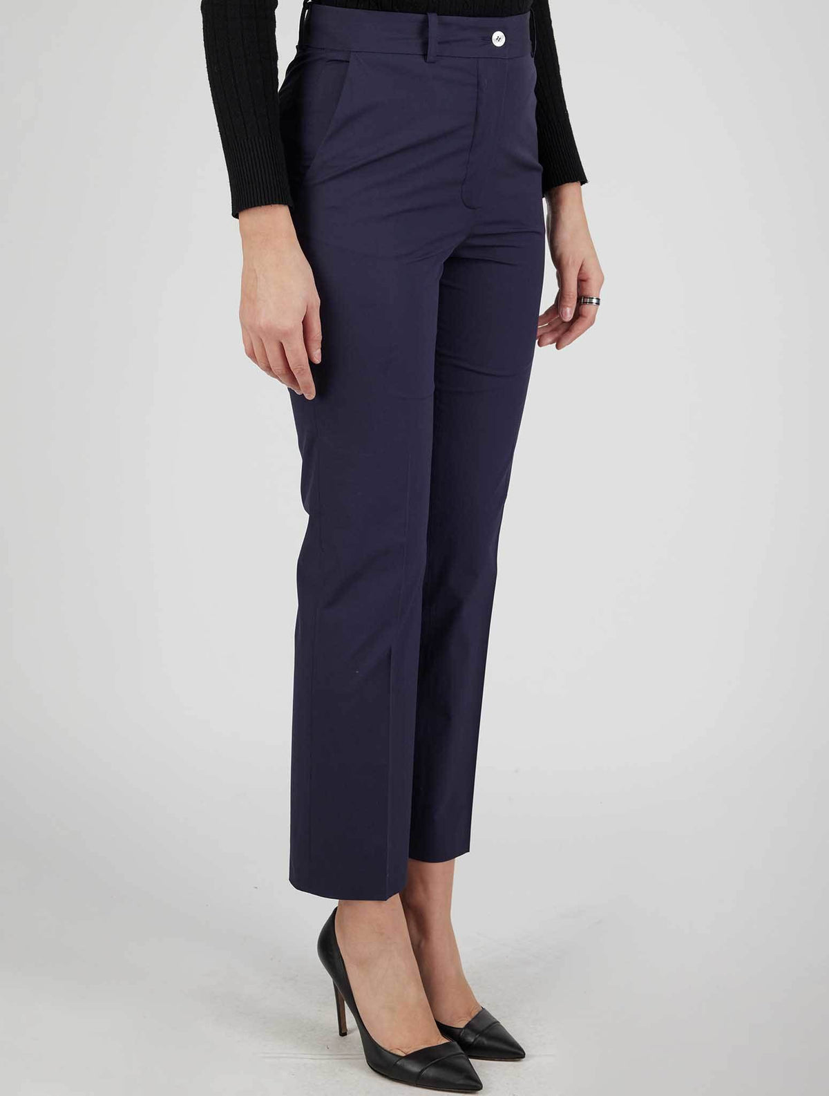 Kiton Blue Cotton Ea Pants 2