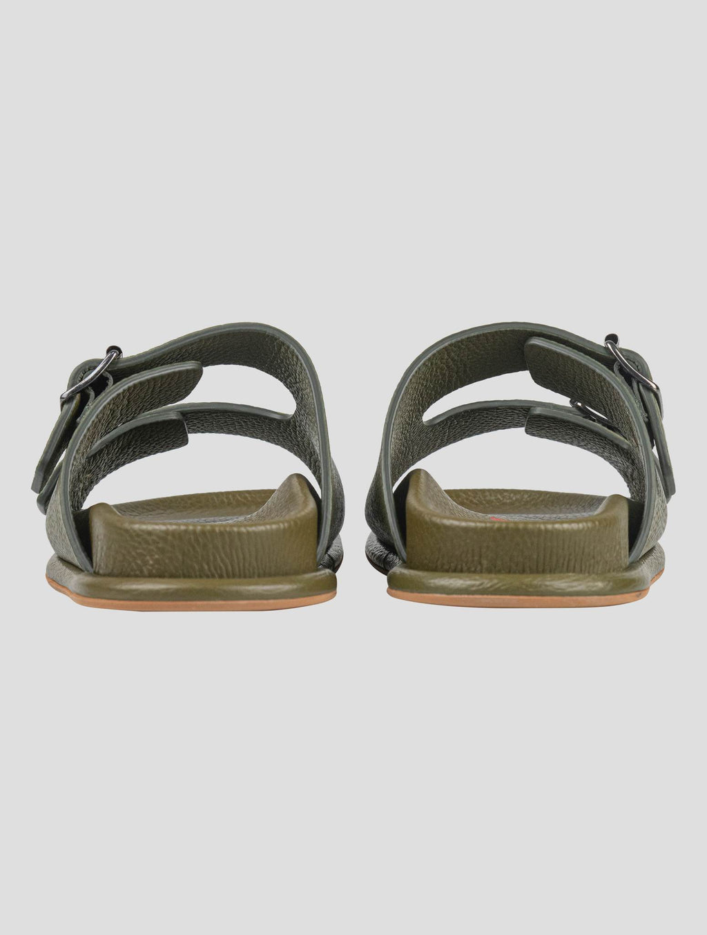 Isaia Green Leather Sandals 6