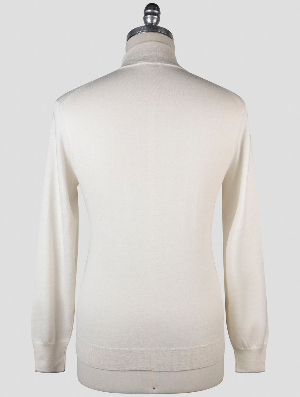 Cesare Attolini White Cashmere Silk Sweater Full Zip 3