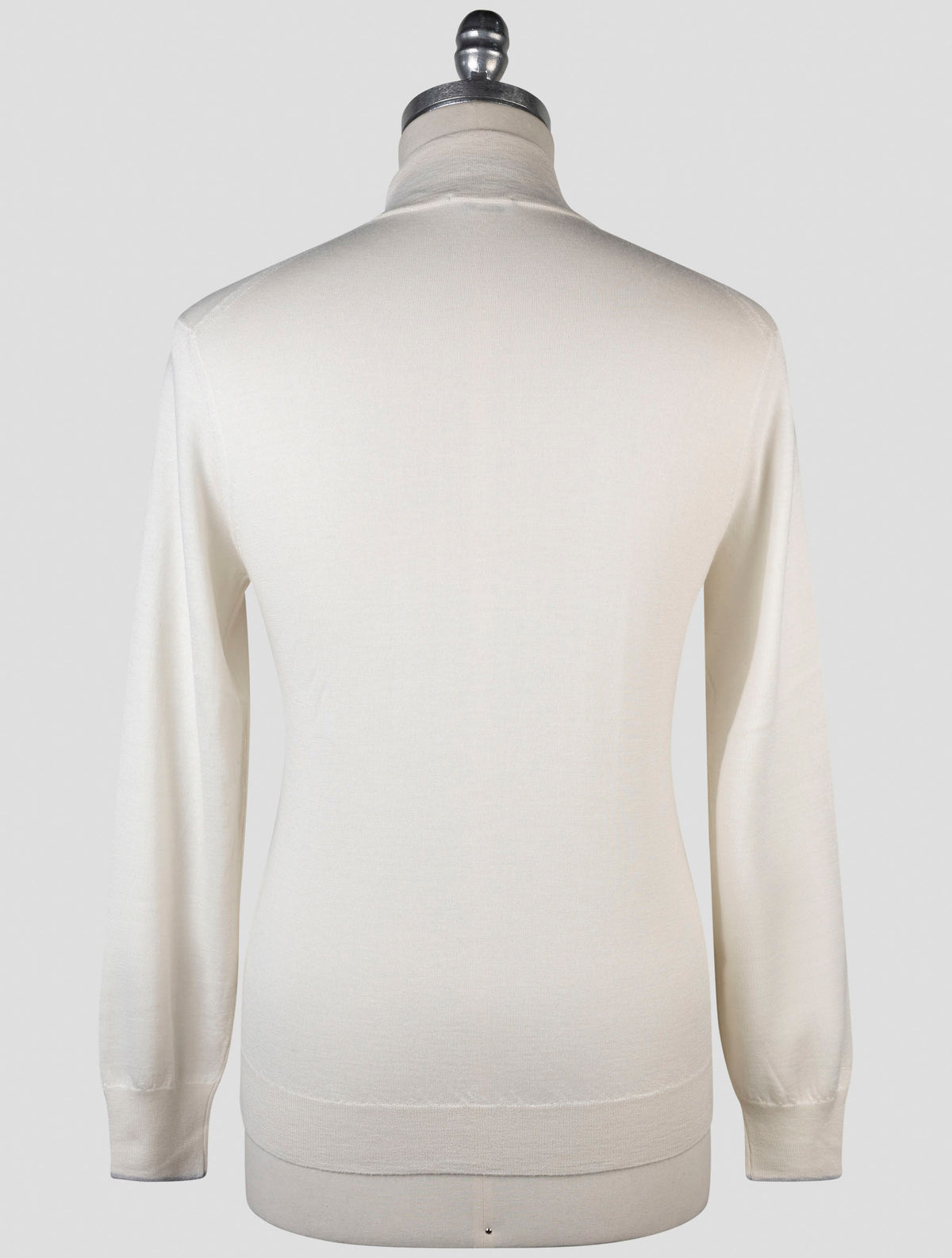 Cesare Attolini White Cashmere Silk Sweater Full Zip 3