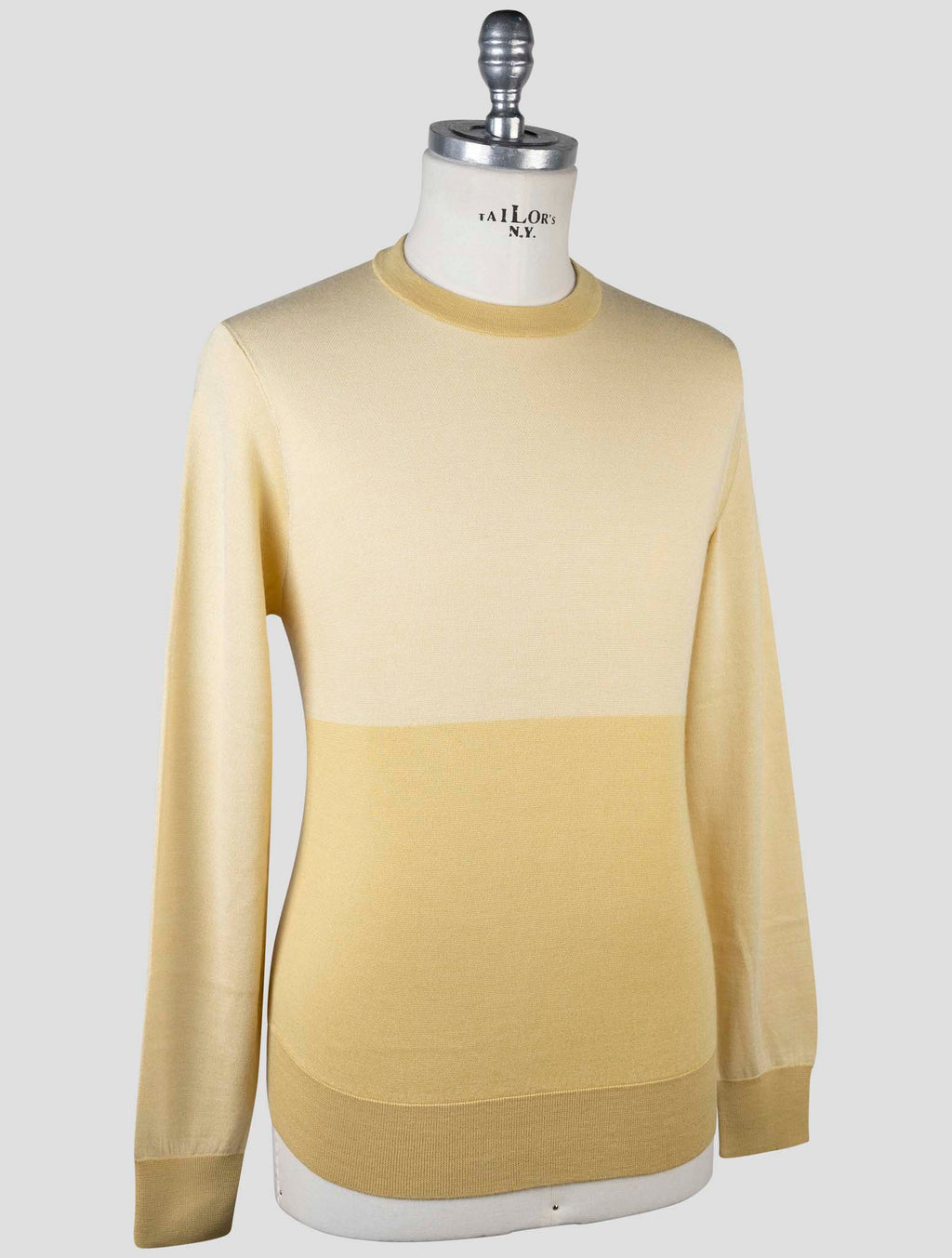 Cesare Attolini Yellow Cashmere Silk Sweater Crewneck 2