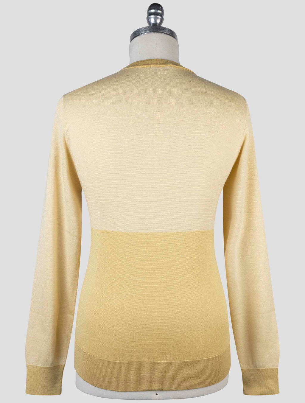 Cesare Attolini Yellow Cashmere Silk Sweater Crewneck 3