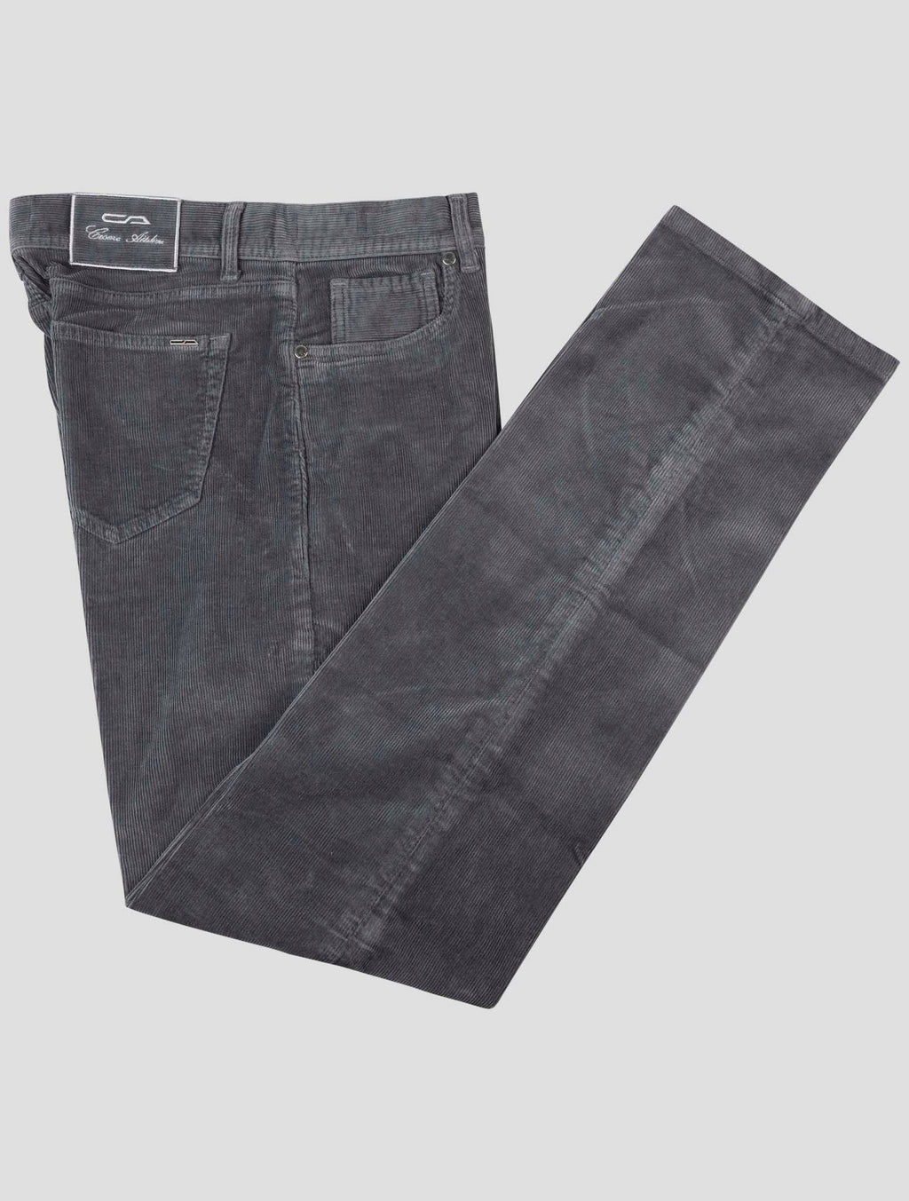 Cesare Attolini Gray Cotton Cashmere Ea Velvet Jeans 1