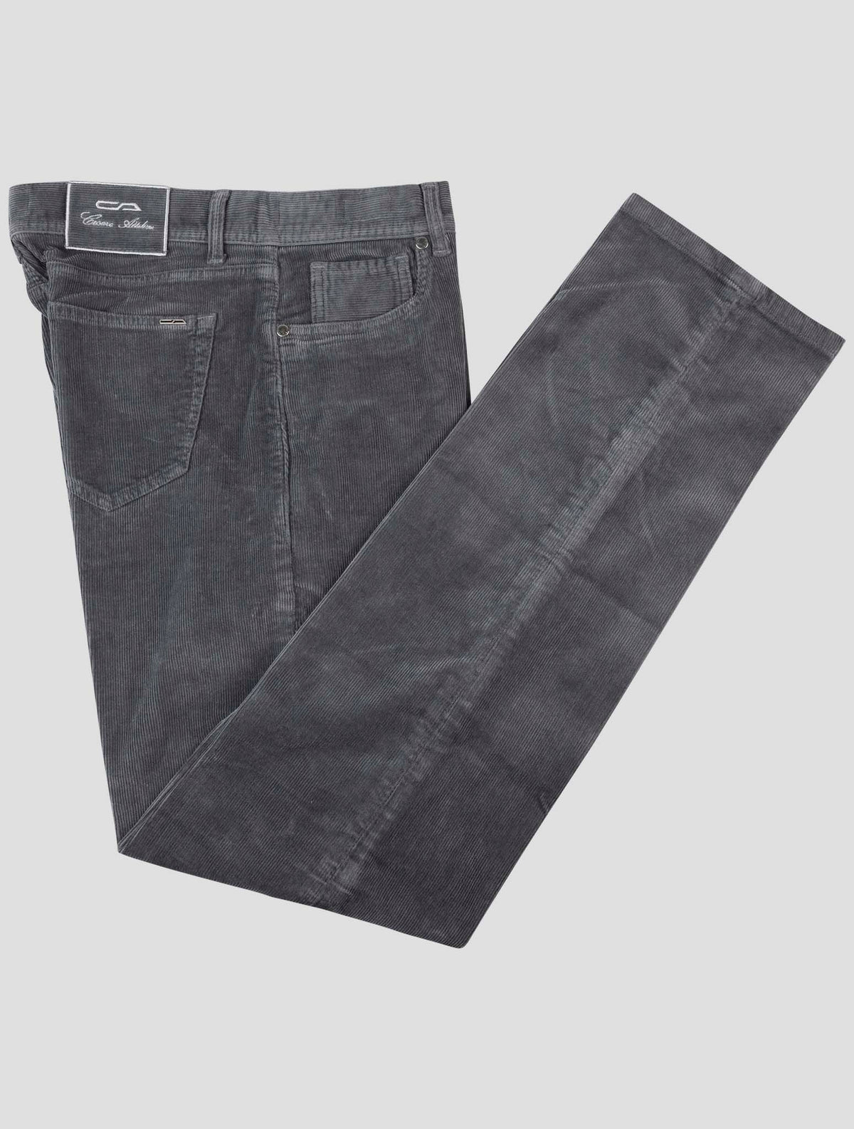 Cesare Attolini Gray Cotton Cashmere Ea Velvet Jeans 1