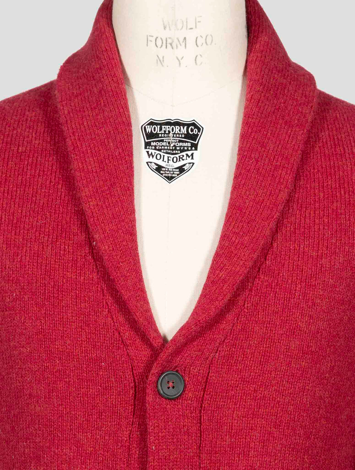 Fioroni Red Virgin Wool Cardigan 3