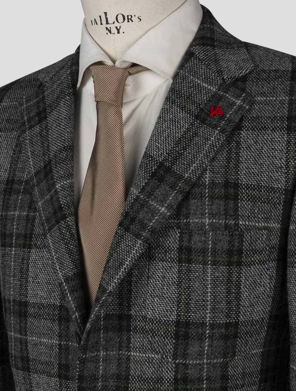 Isaia Multicolor Virgin Wool Ea Blazer 6