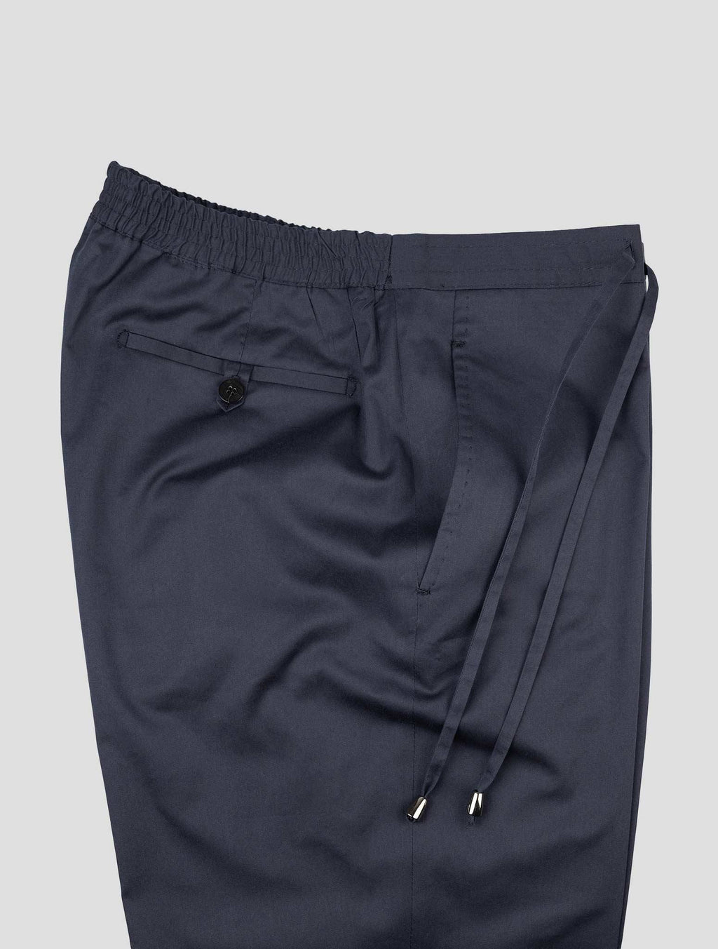 Cesare Attolini Blue Cotton Silk Ea Pants AJZ5 4