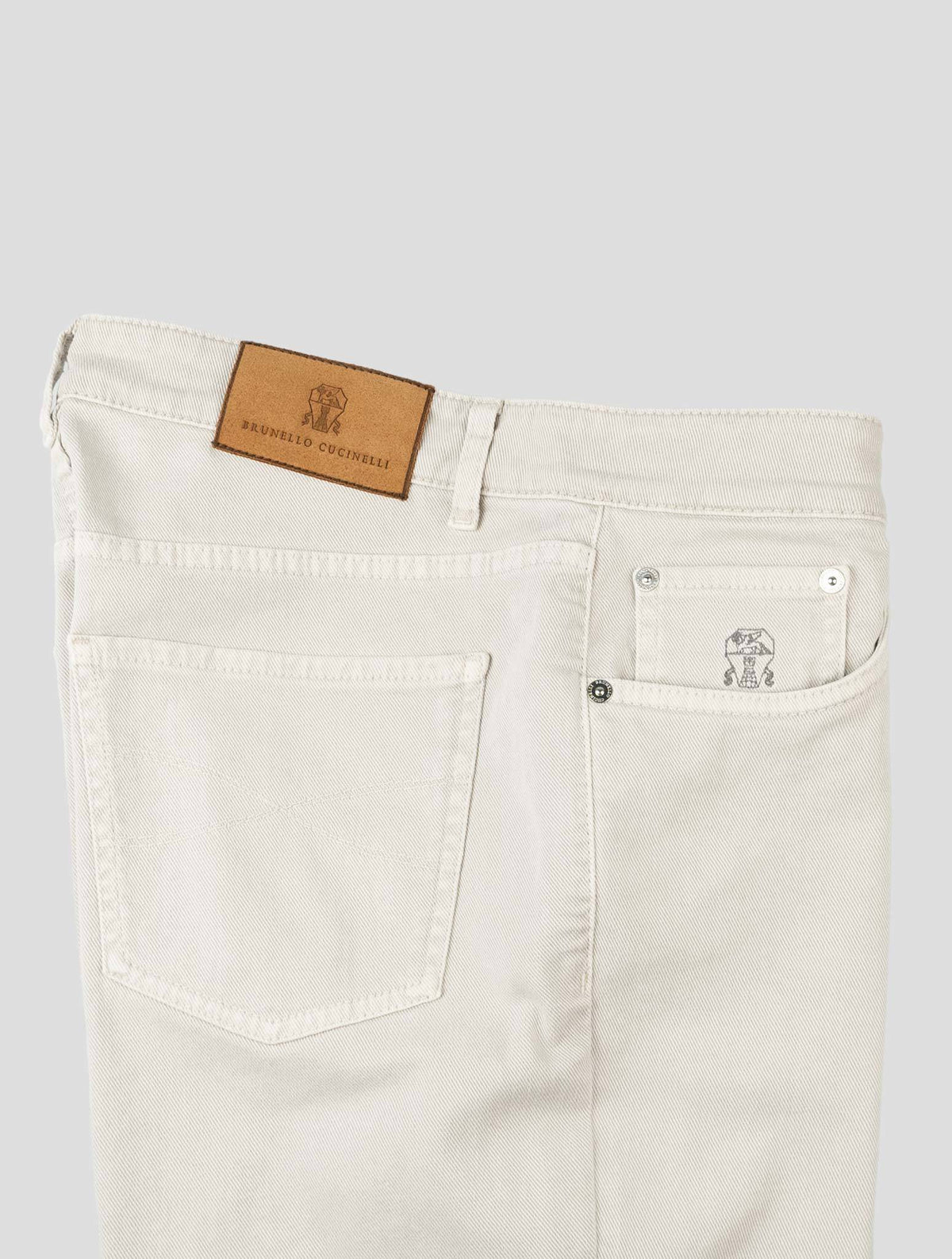 Brunello Cucinelli Beige Cotton Ea Jeans CJZ4 3