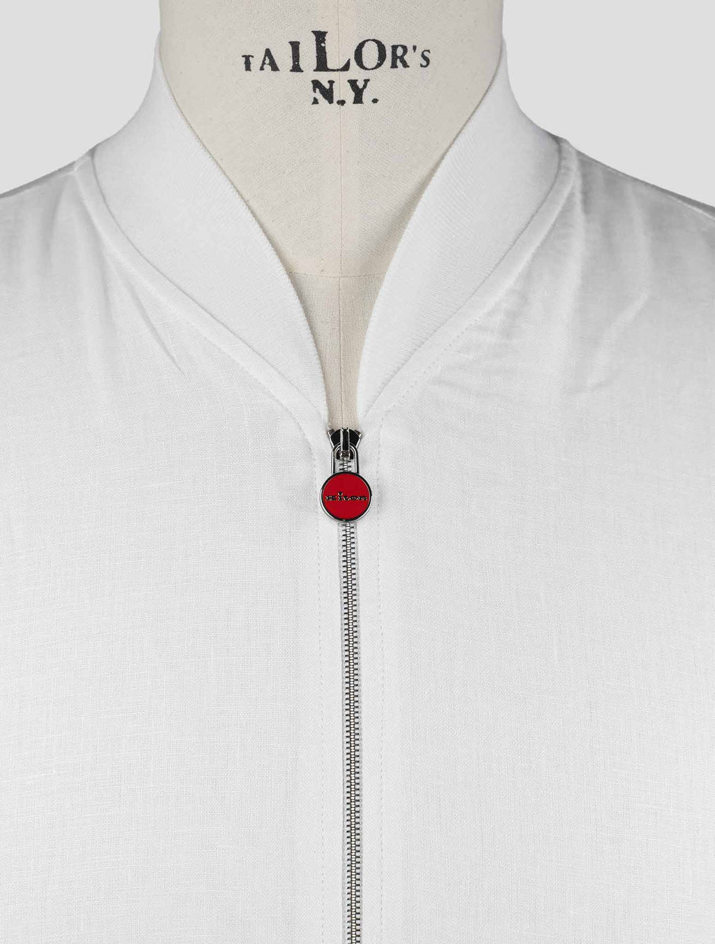 Kiton White Linen Coat 5