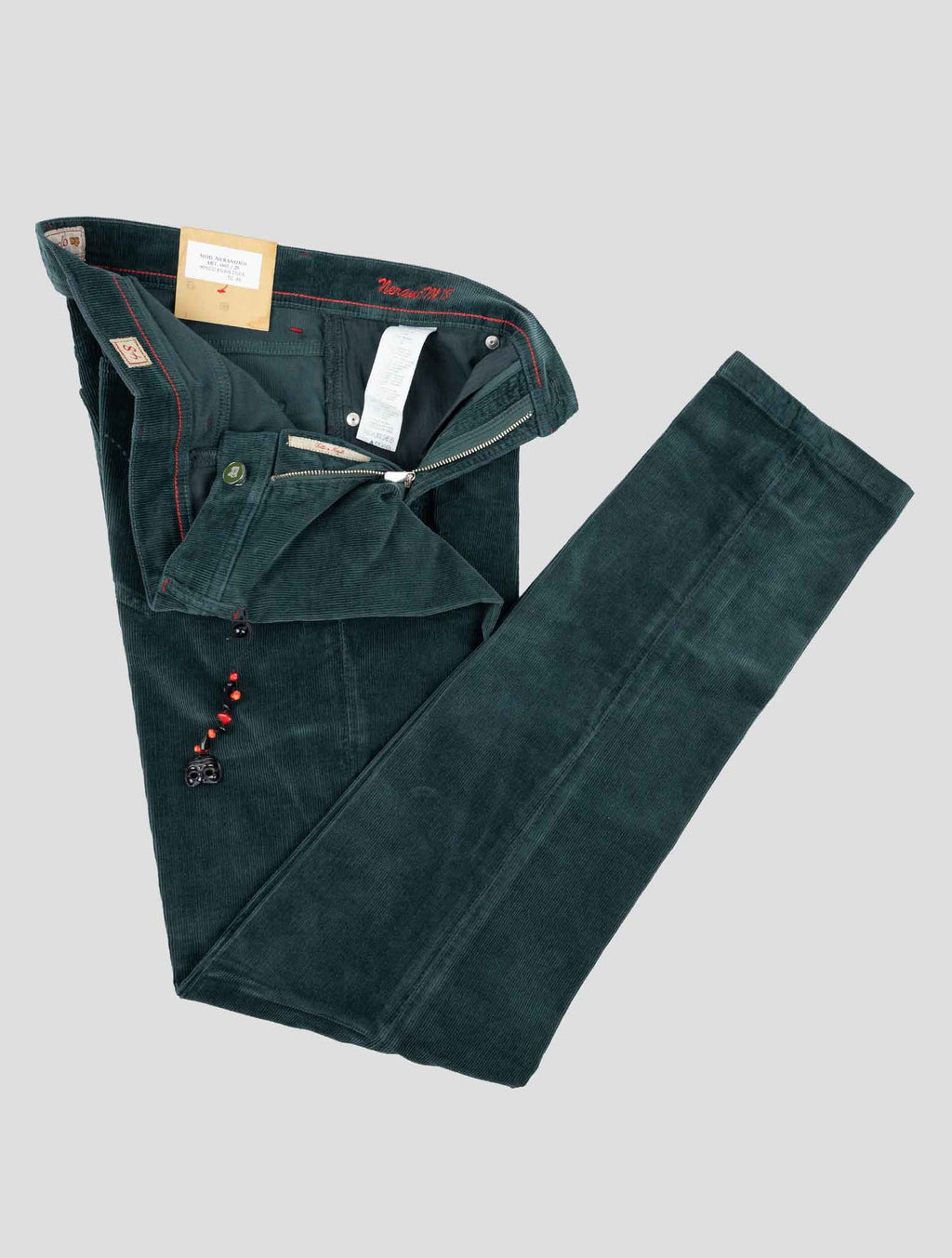 Marco Pescarolo Green Cotton Cashmere Ea Velvet Pants 2