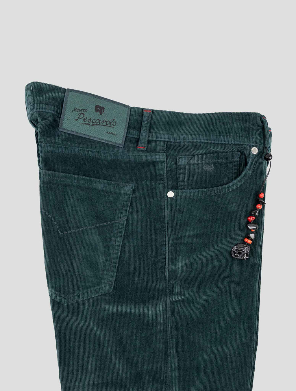 Marco Pescarolo Green Cotton Cashmere Ea Velvet Pants 3