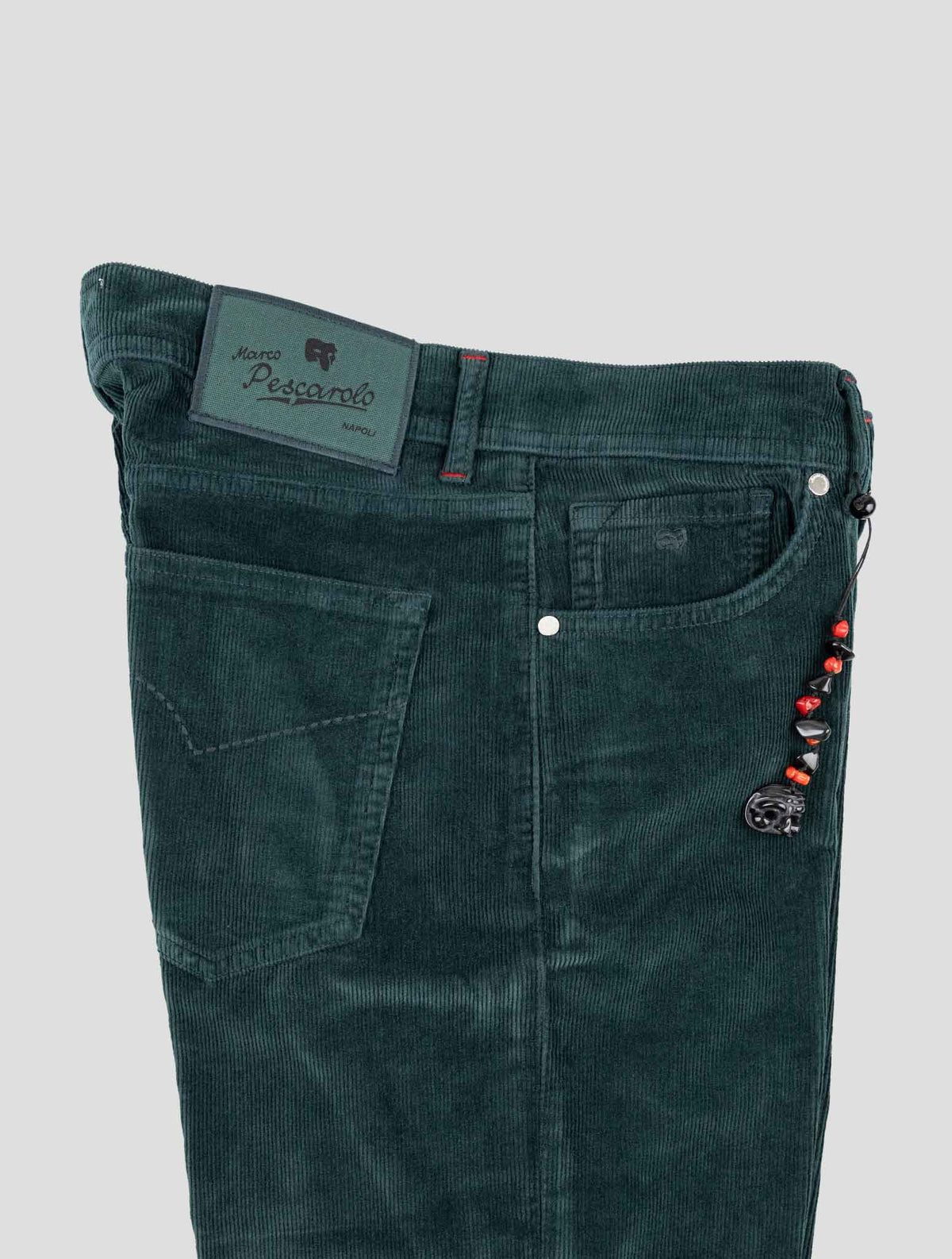 Marco Pescarolo Green Cotton Cashmere Ea Velvet Pants 3