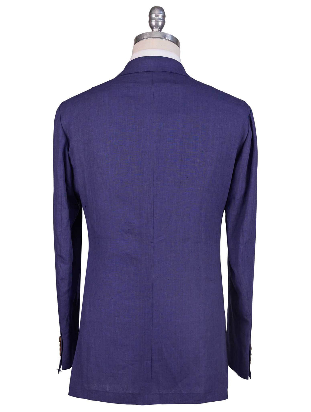 Kiton Blue Linen Short Pants Suit 7