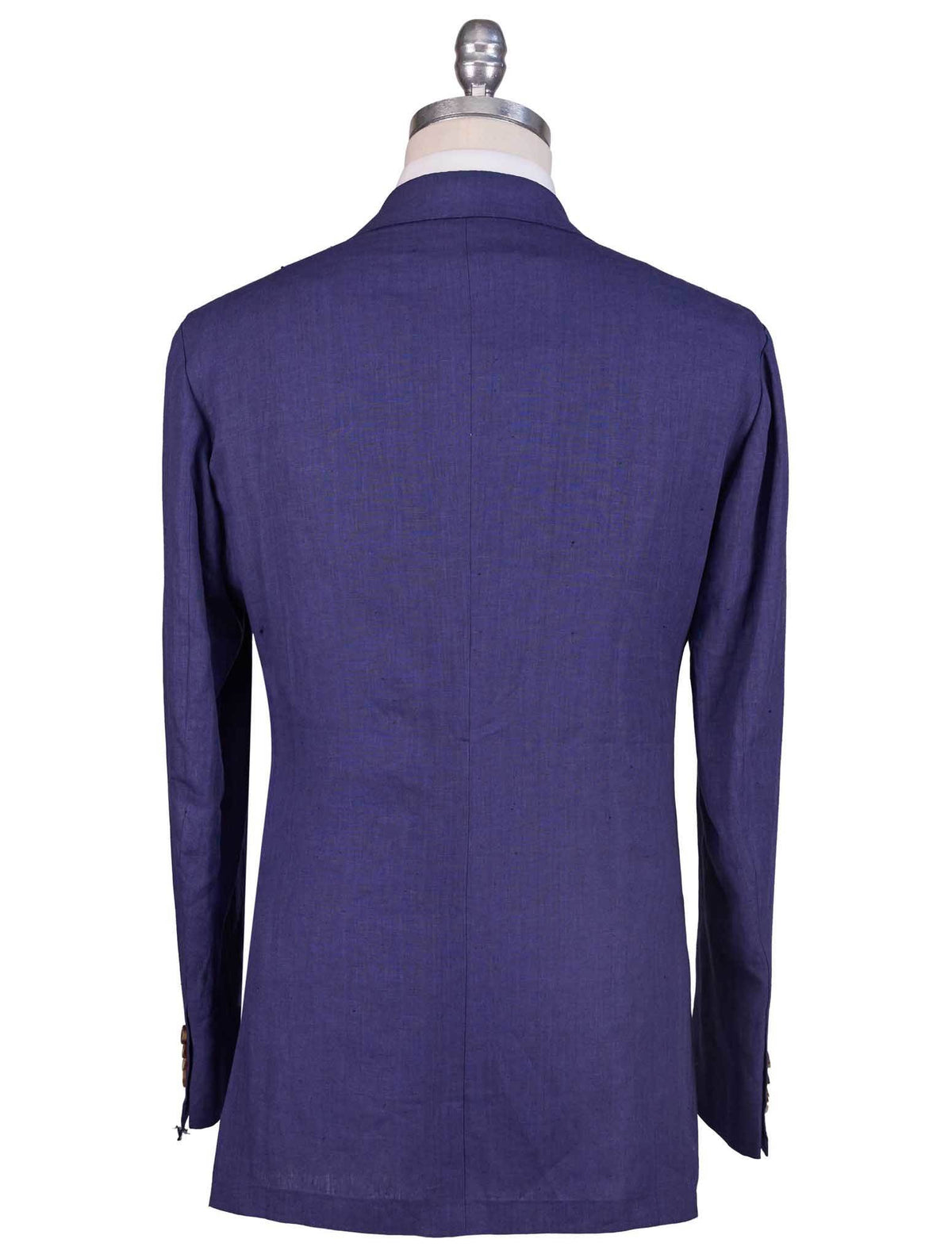 Kiton Blue Linen Short Pants Suit 7