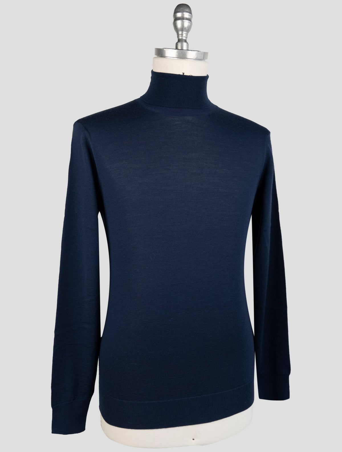 Drumohr Dark Blue Merinos Wool Sweater Turtleneck 2