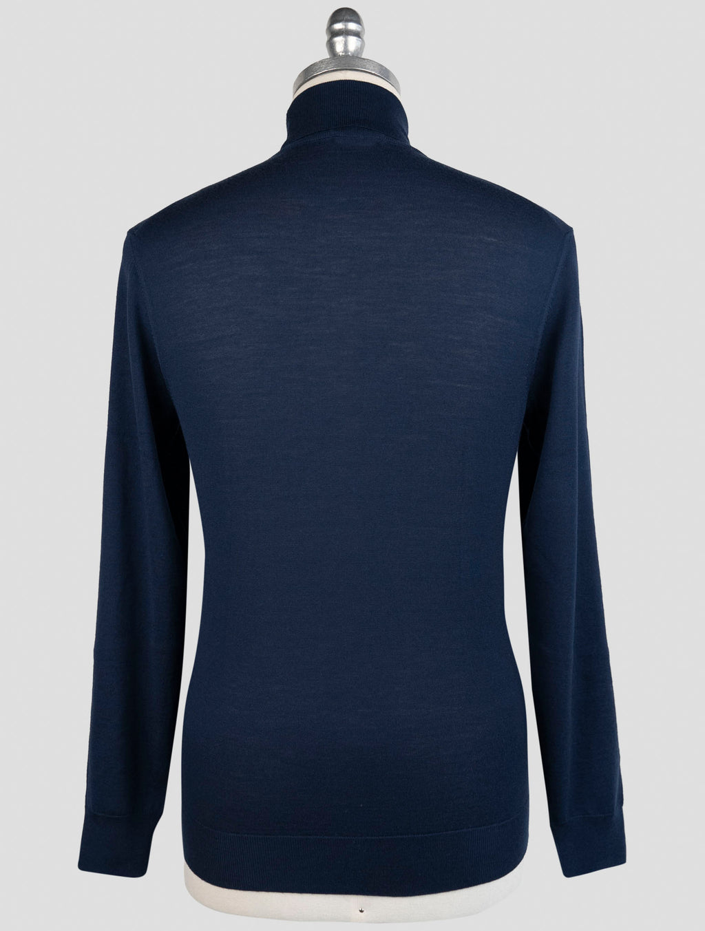 Drumohr Dark Blue Merinos Wool Sweater Turtleneck 3
