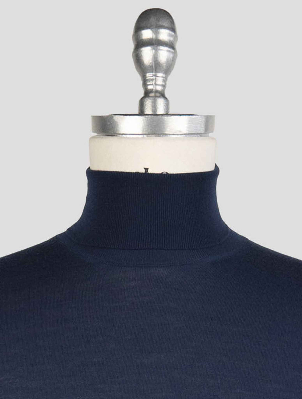 Drumohr Dark Blue Merinos Wool Sweater Turtleneck 4