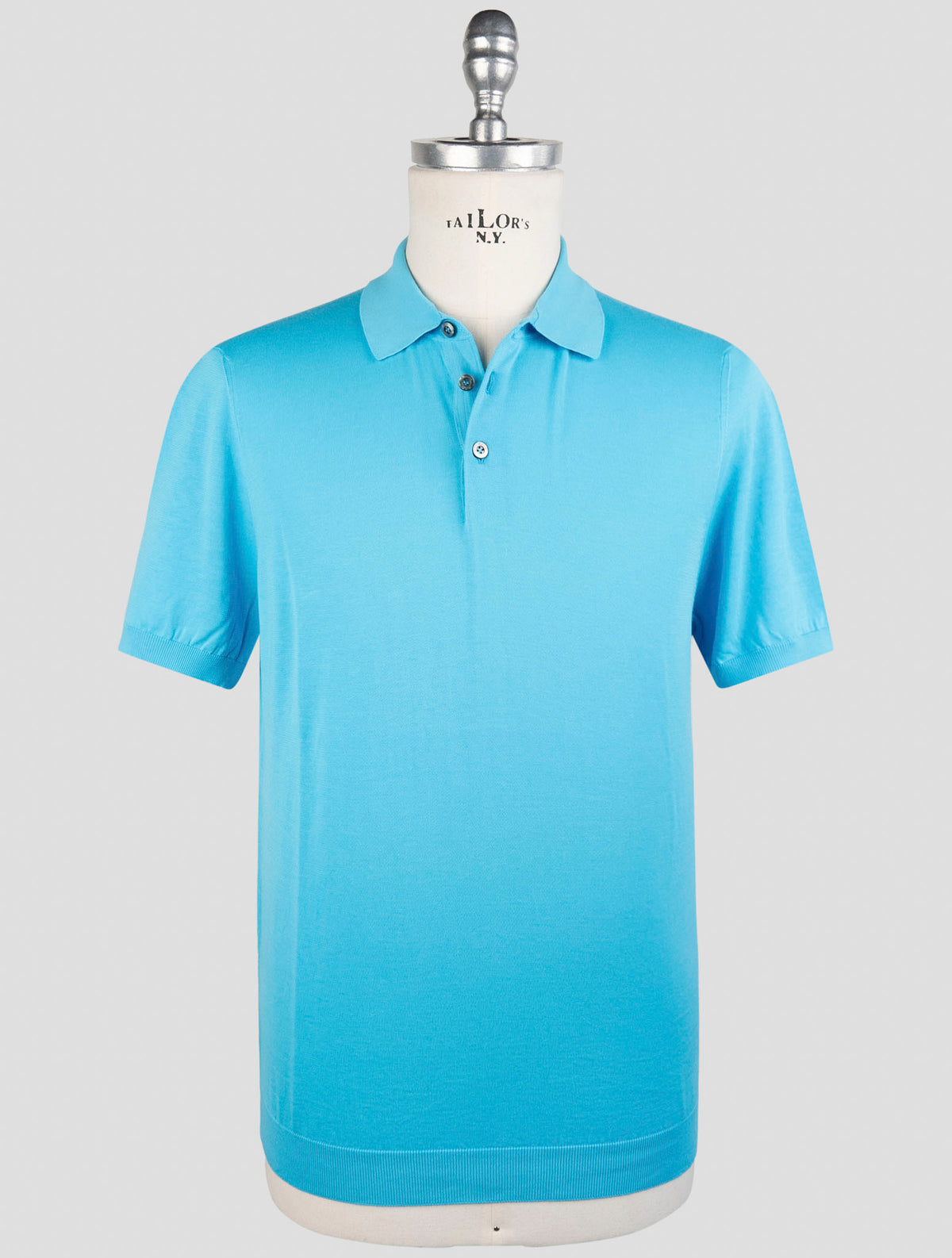 Drumohr Light Blue Cotton Polo 1