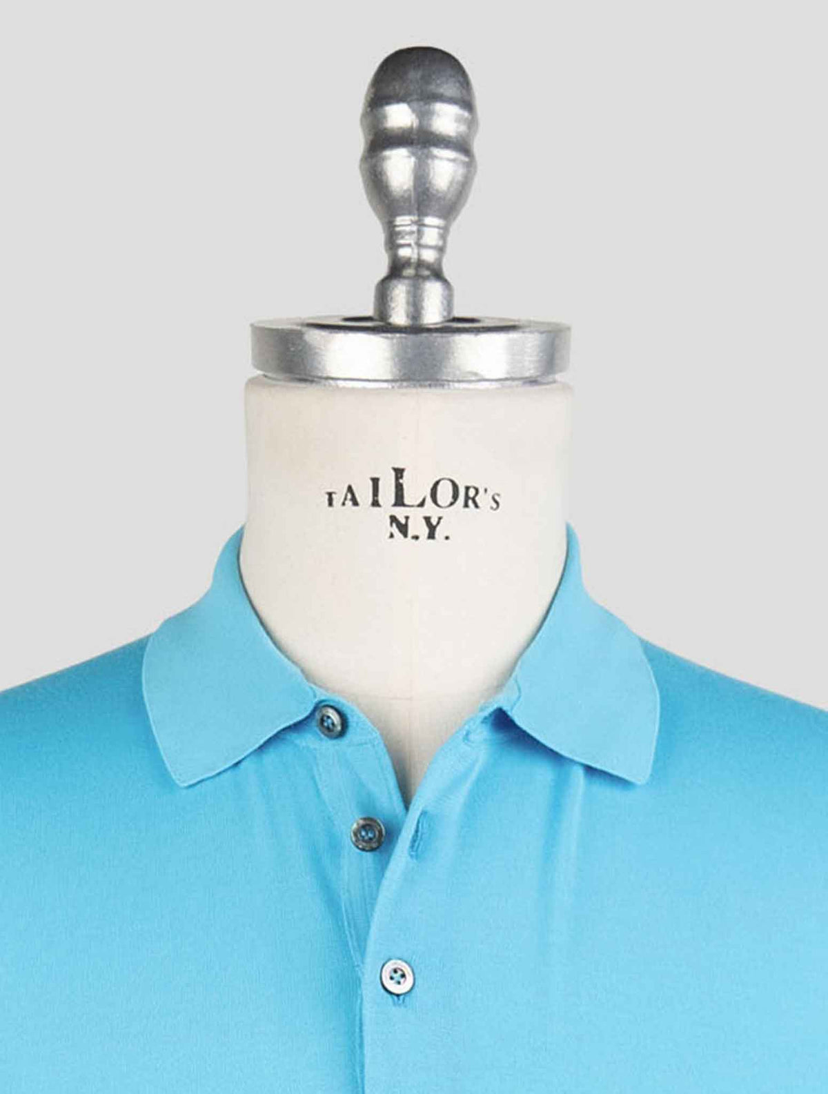 Drumohr Light Blue Cotton Polo 4