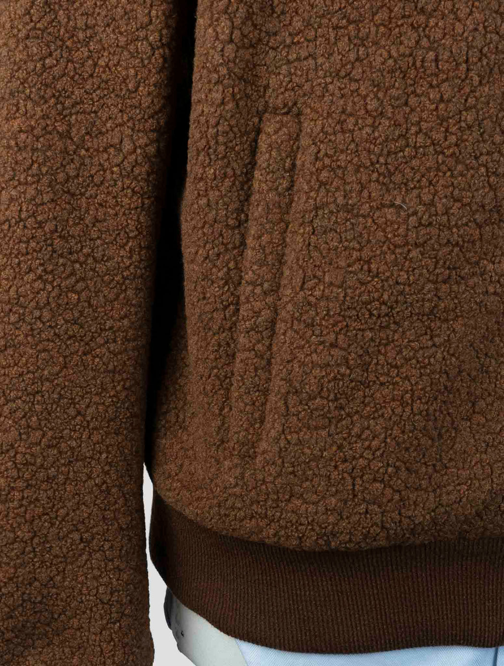 Drumohr Brown Wool Pa Pl Pu Coat 5