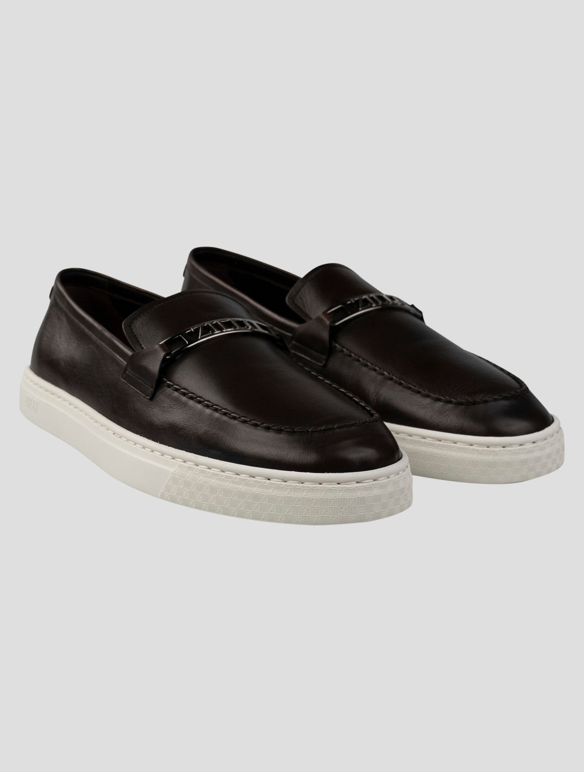 Zilli Brown Leather Loafers 2