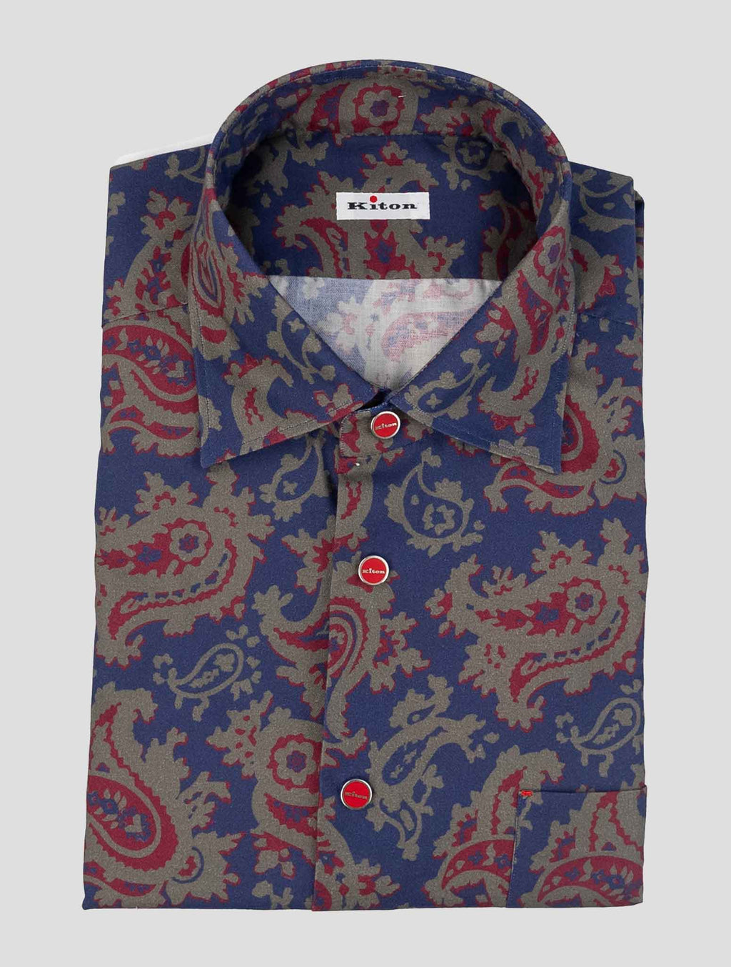 Kiton Multicolor Cotton Shirt 1