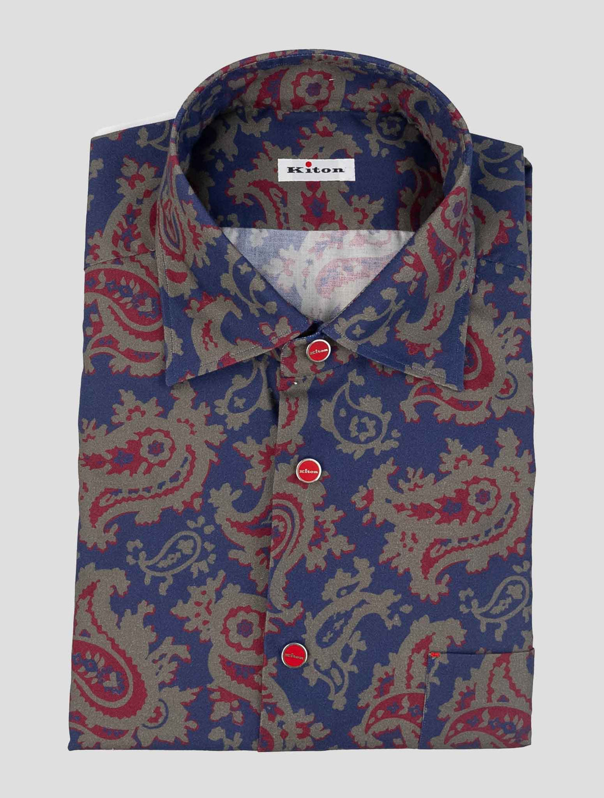 Kiton Multicolor Cotton Shirt 1