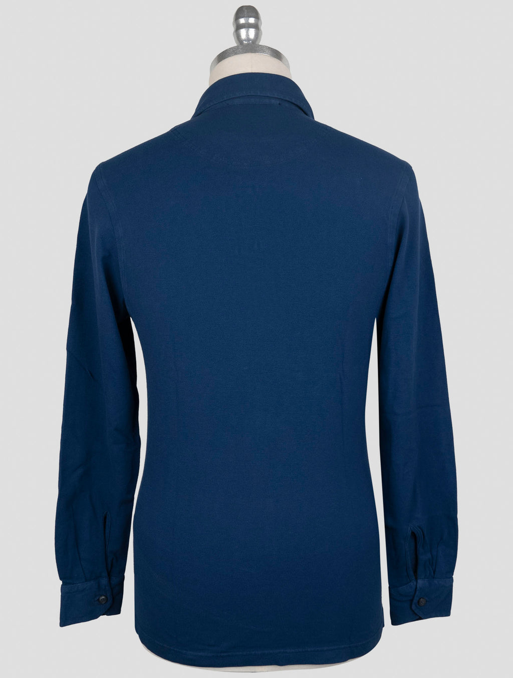 Gran Sasso Blue Cotton Sweater Polo 3