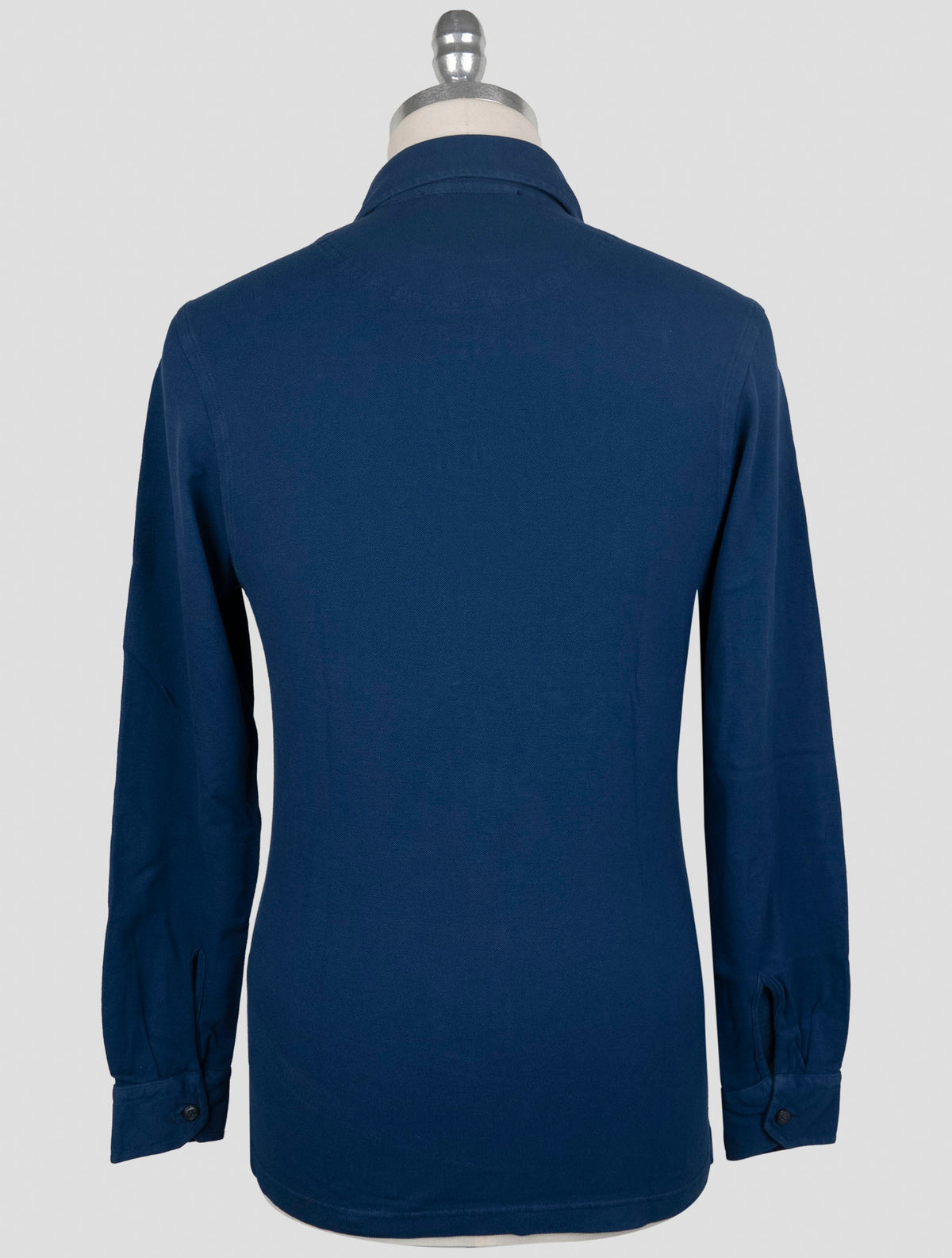 Gran Sasso Blue Cotton Sweater Polo 3