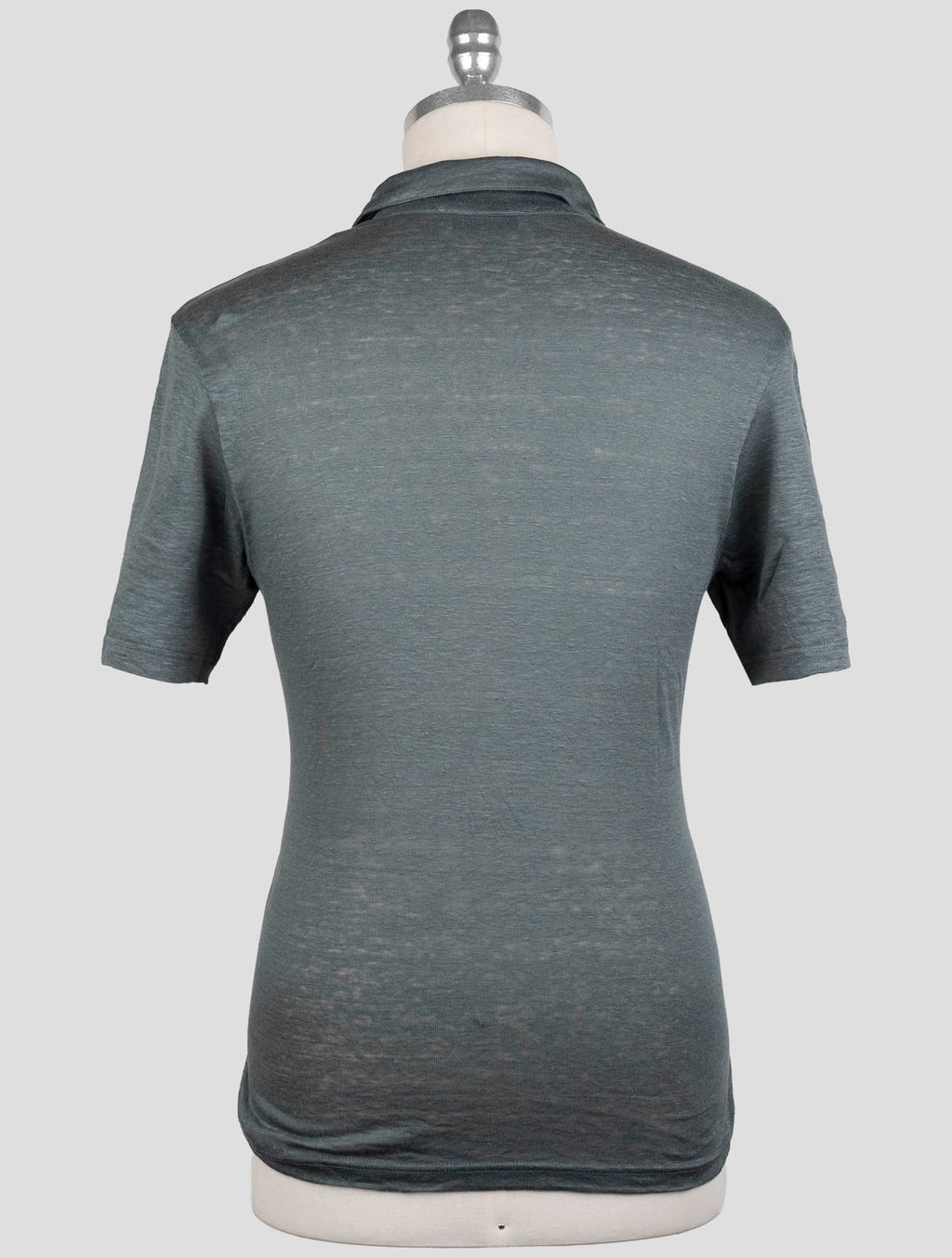 Gran Sasso Gray Linen Polo 3